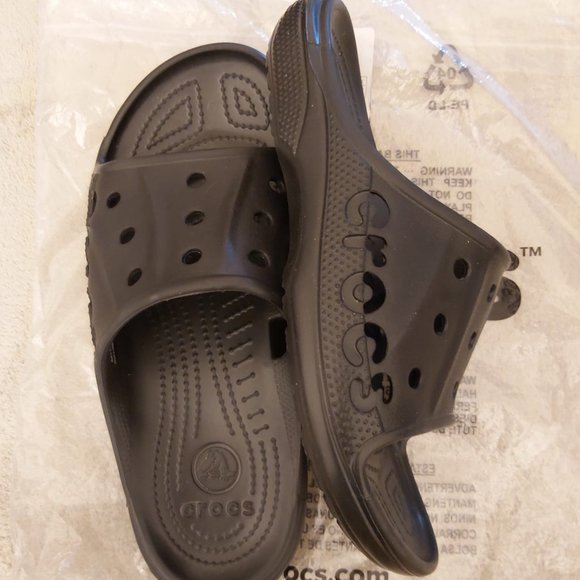 CROC Unisex New 9M /11W - Black Baya Slide -PAYPAL PAYMENT ONLY!! - Picture 6 of 6
